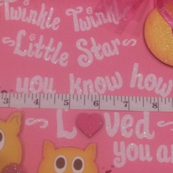 Owl Wall Plaque Kids Bedroom Decor~Twinkle Twinkle Little Star Do You Know.... - Picture 6 of 8